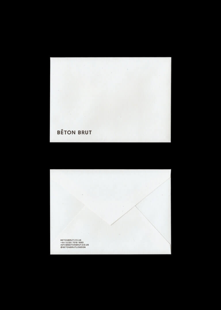 Béton Brut stationery design