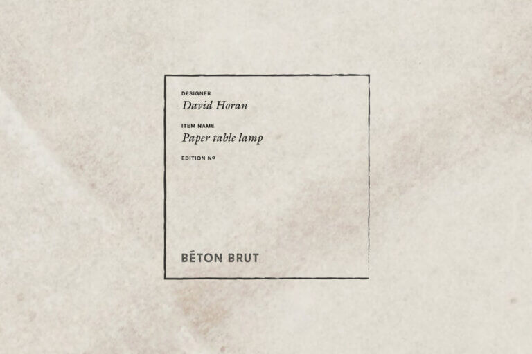 Béton Brut Paper Collection stamp David Horan